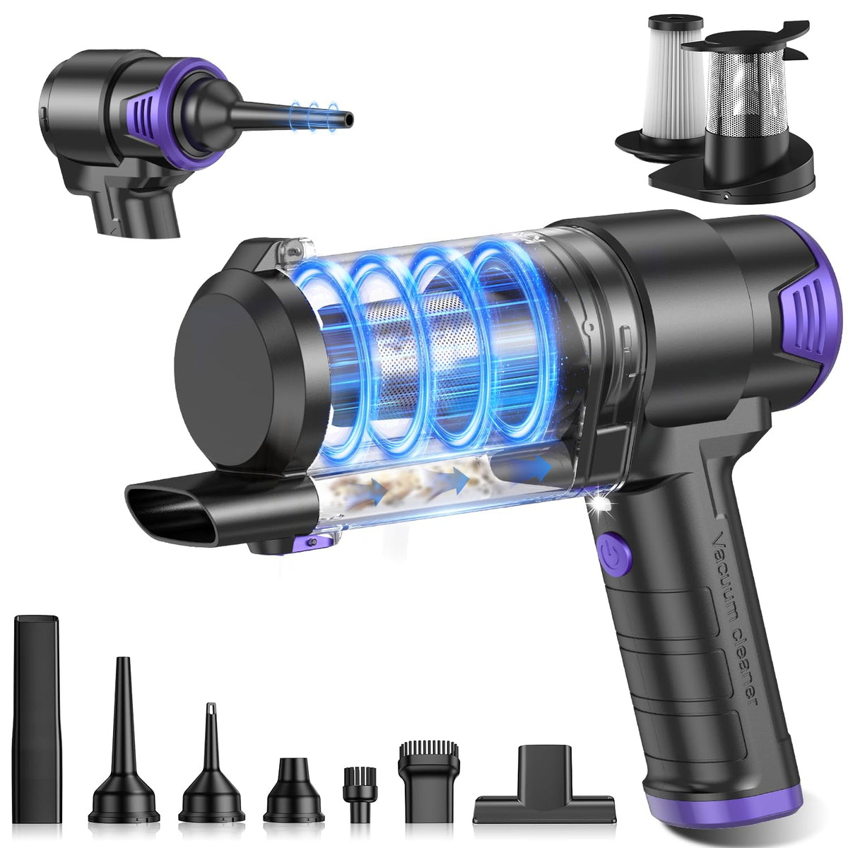 KMM Handheld Car Vacuum Cleaner, Hand Held Vacuum & Air Duster Jansha Store