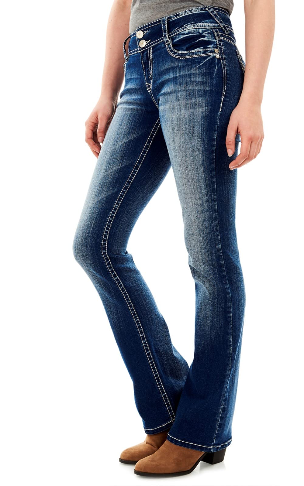 WallFlower Luscious Curvy Bootcut Jeans for Women, Sizes 0-24 Jansha Store