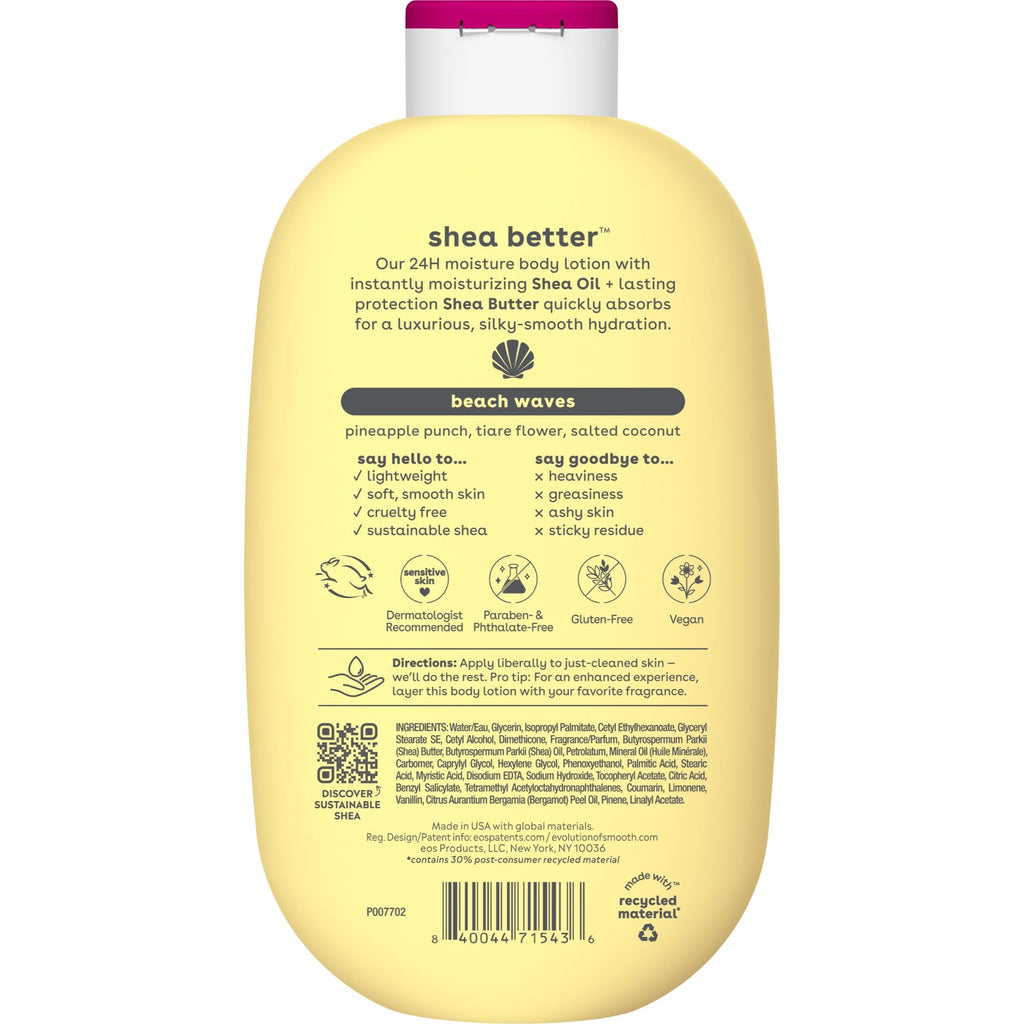 eos Shea Better Body Lotion- Vanilla Cashmere, 24-Hour Moisture, 16 fl oz Jansha Store