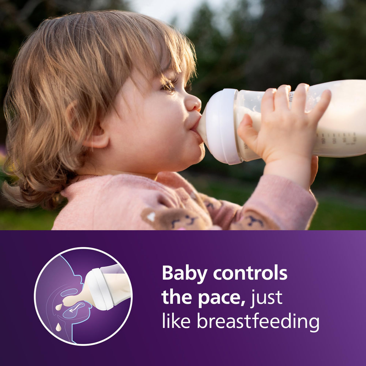 Philips Avent Natural Baby Bottles, Medium Flow, 9 oz, BPA-Free, 4-Pack Jansha Store