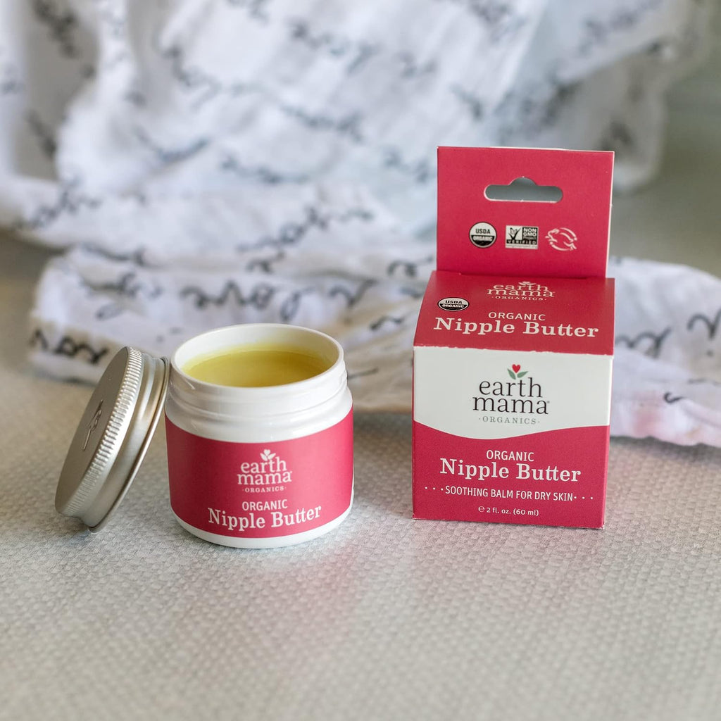 Earth Mama Organic Nipple Butter, Lanolin-Free Breastfeeding Cream, 2 fl oz Jansha Store