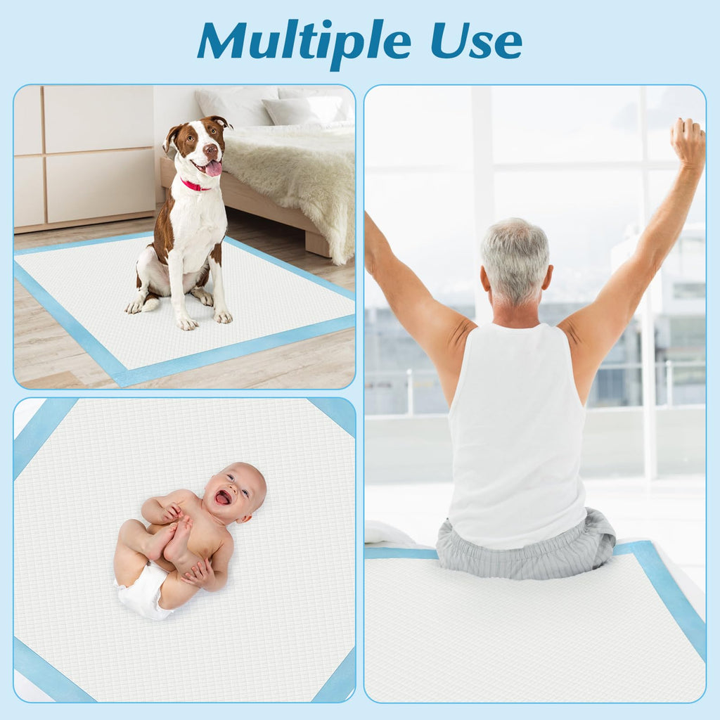 50 Count 30” x 36” Super Absorbency Disposable Underpads Jansha Store