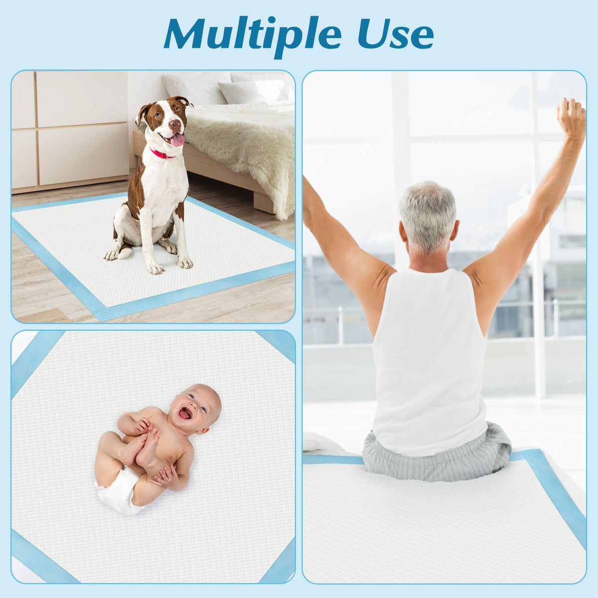 50 Count 30” x 36” Super Absorbency Disposable Underpads Jansha Store