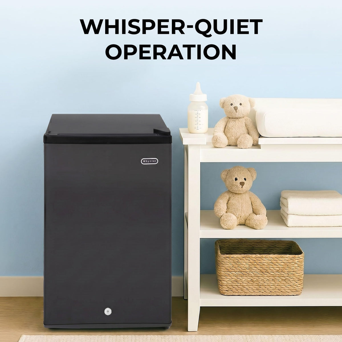 Whynter Upright Mini Freezer, 1.1 Cu Ft, Silver, CUF-112SS Jansha Store