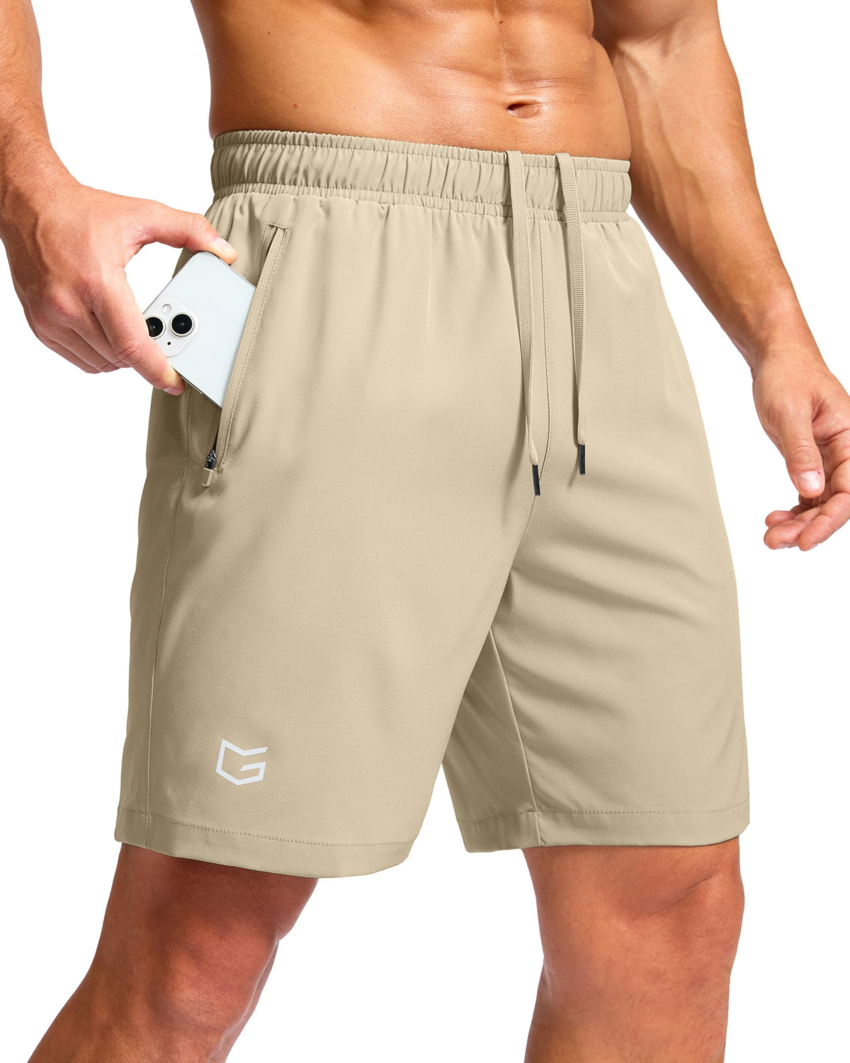 G Gradual Men's Athletic Running Shorts with 2 Zipper Pockets 7"/ 5"/ 9" Jansha Store