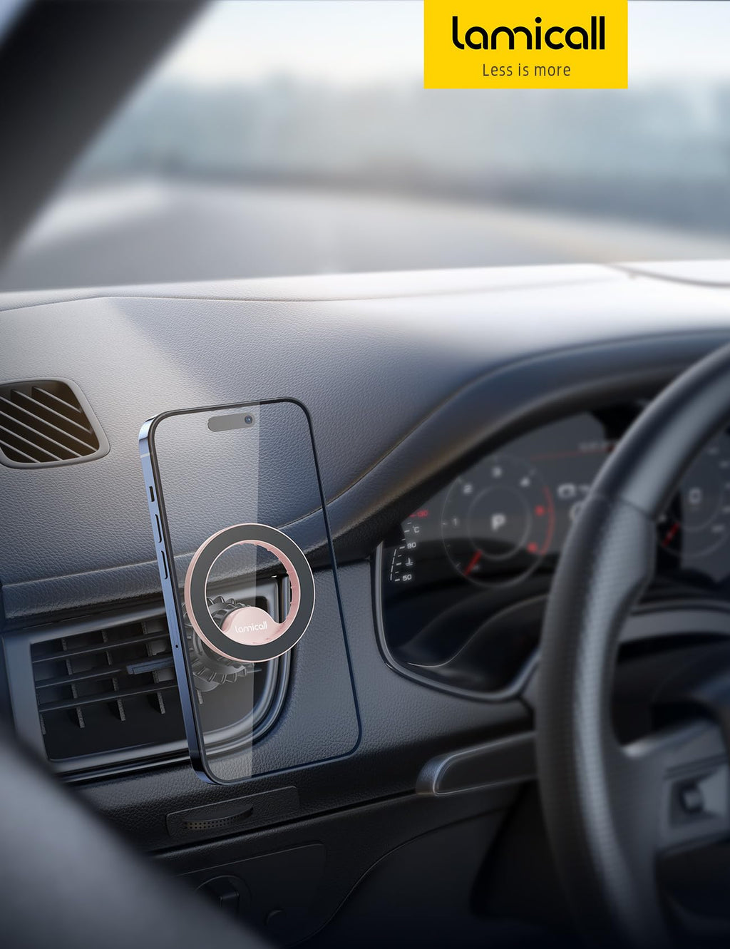 Lamicall for MagSafe Car Mount Vent 20 Super Magnets Accessories for iPhone Jansha Store