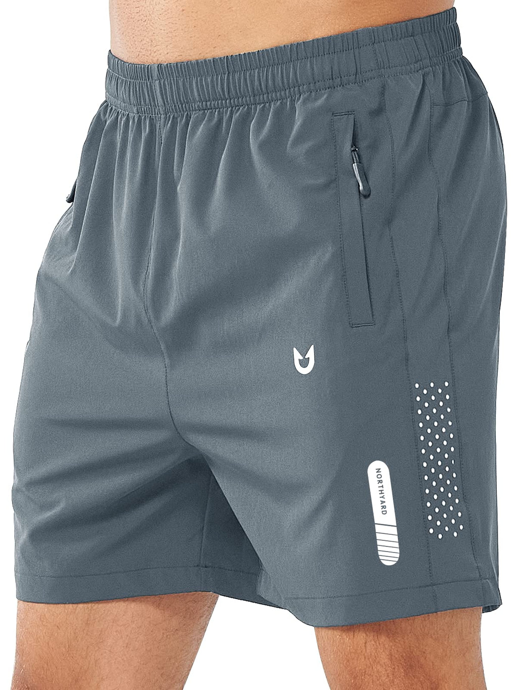 NORTHYARD Men's Athletic Running Shorts Gym Workout 7"/9"/5" Zipper Pockets Jansha Store