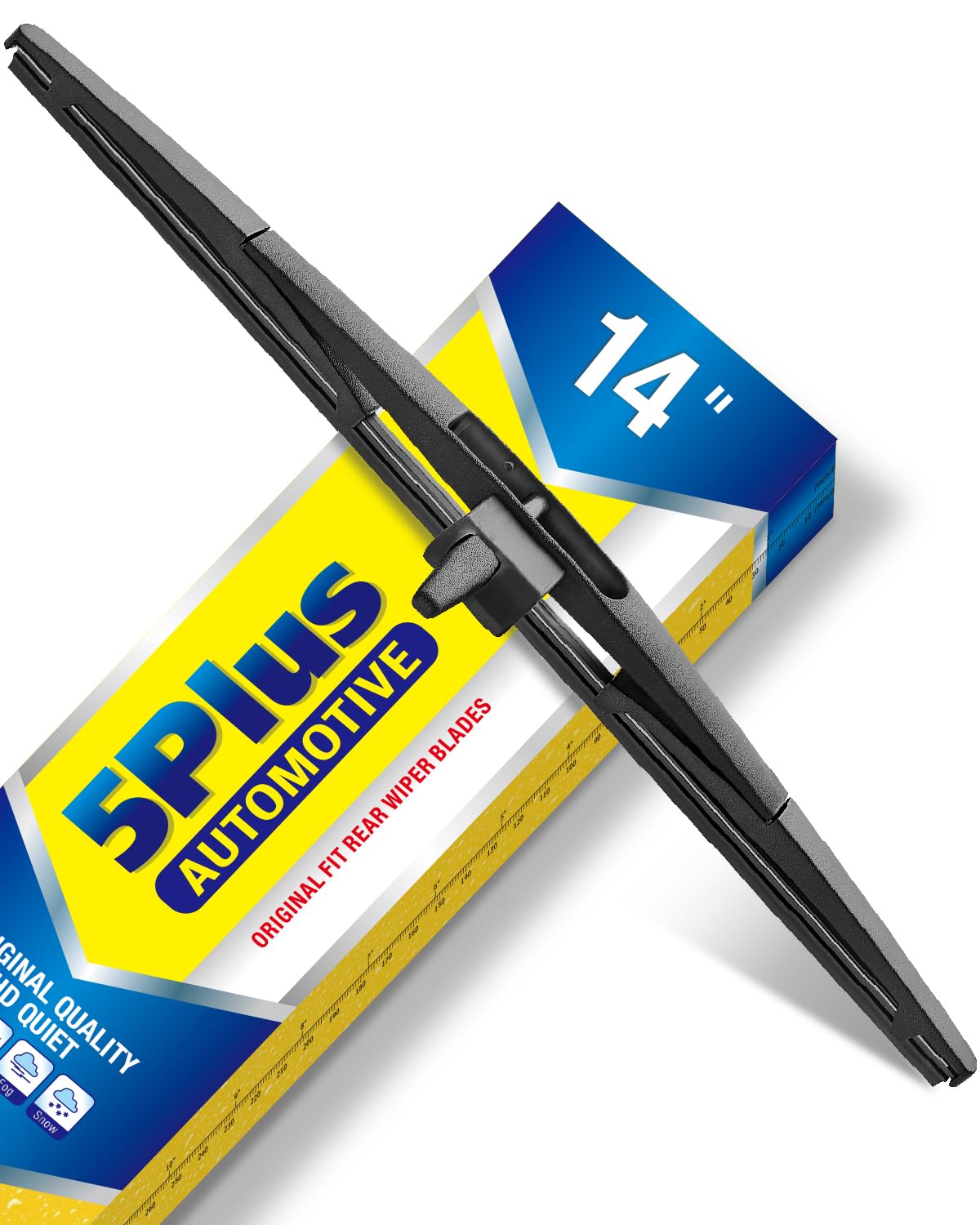 5 PLUS RearQuiet 12 Inch Rear Wiper Blade,OEM Replacement Rear Window Wiper Jansha Store