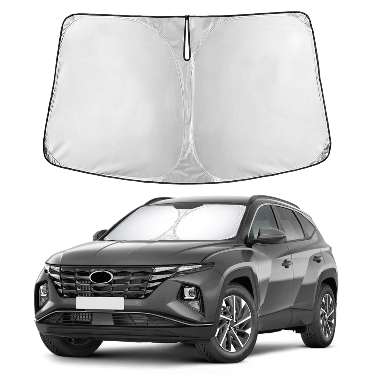 EcoNour Car Windshield Sun Shade, Front Window Sun Blocker for SUVs,Sedan Jansha Store