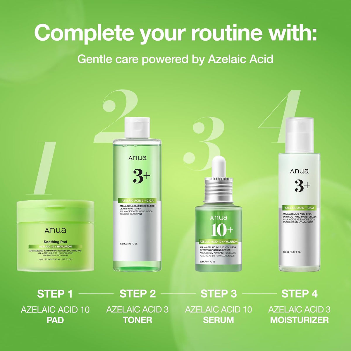 Anua Azelaic Acid 10 Hyaluron Redness Soothing Serum, 1.01 fl oz Jansha Store