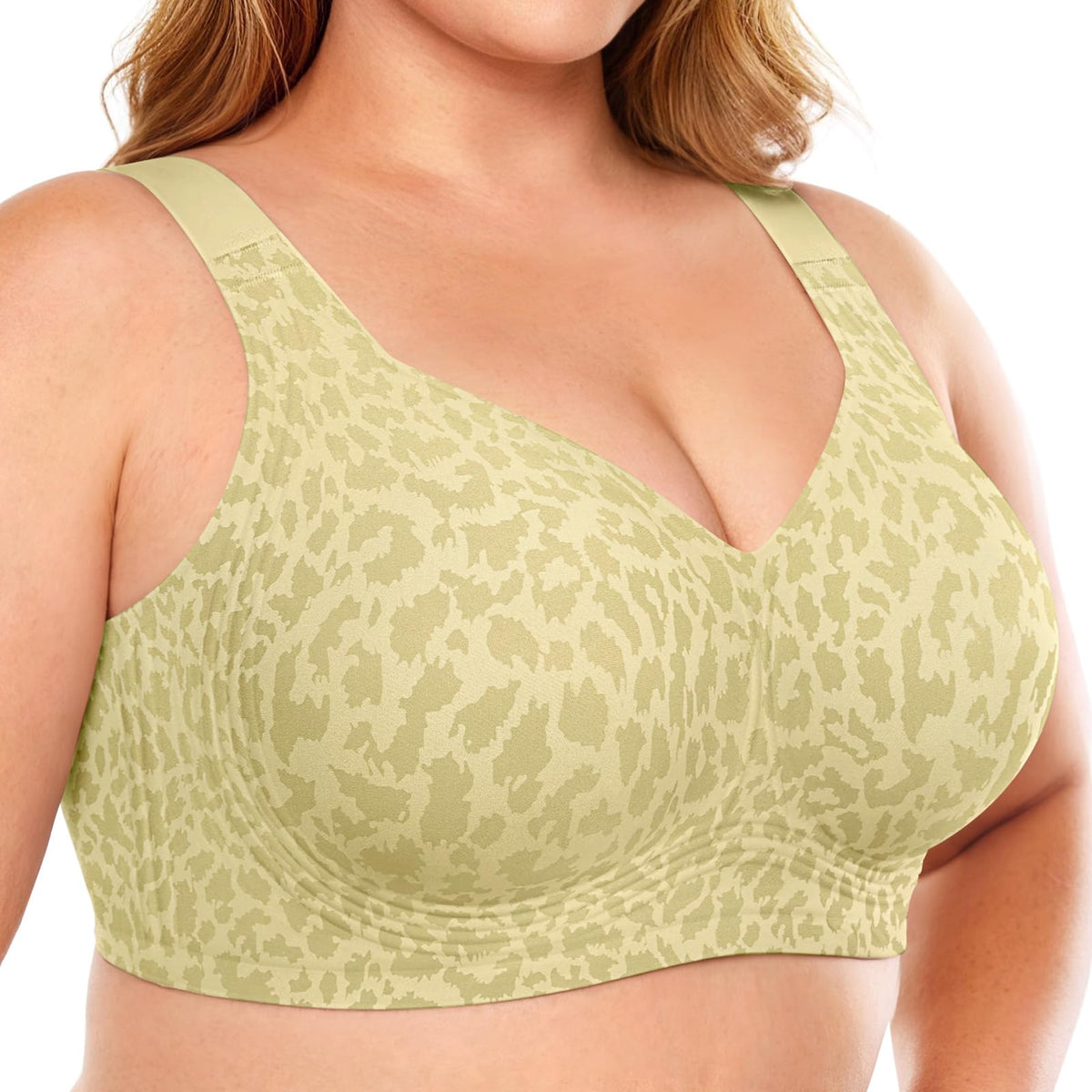 OEAK Womens Wireless Jelly Bras Plus Size Support Push Up Comfortable Bra Jansha Store