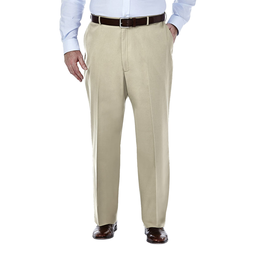 Haggar Men's Classic Fit Premium No Iron Khaki Pant Jansha Store