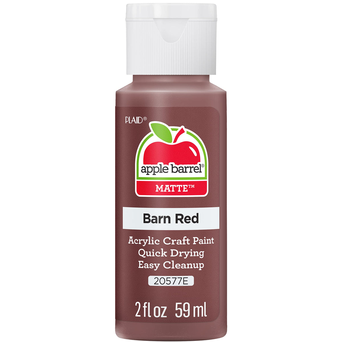 Apple Barrel Acrylic Paint in Assorted Colors (2 Ounce), 20503 White Jansha Store