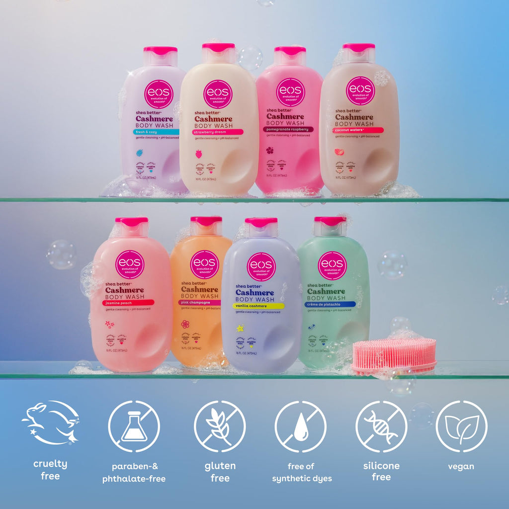 eos Cashmere Body Wash- Vanilla Cashmere, Creamy Gel with Shea Butter, 16 fl oz Jansha Store