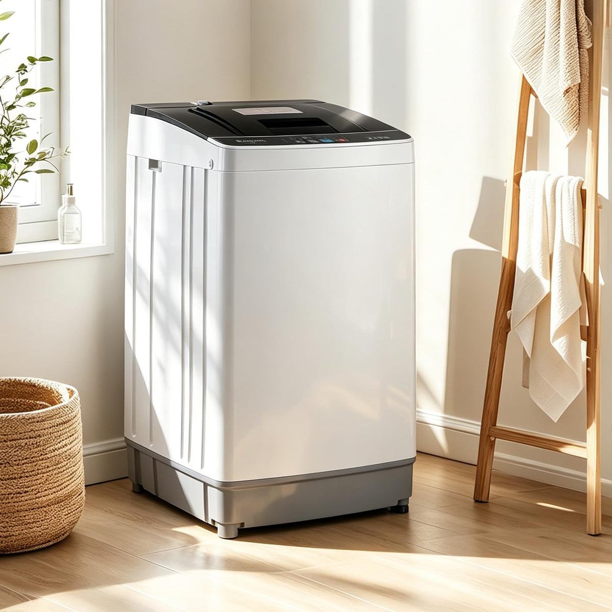 Winado 17.6LBS Full Automatic Portable Washing Machine with Drain Pump Jansha Store