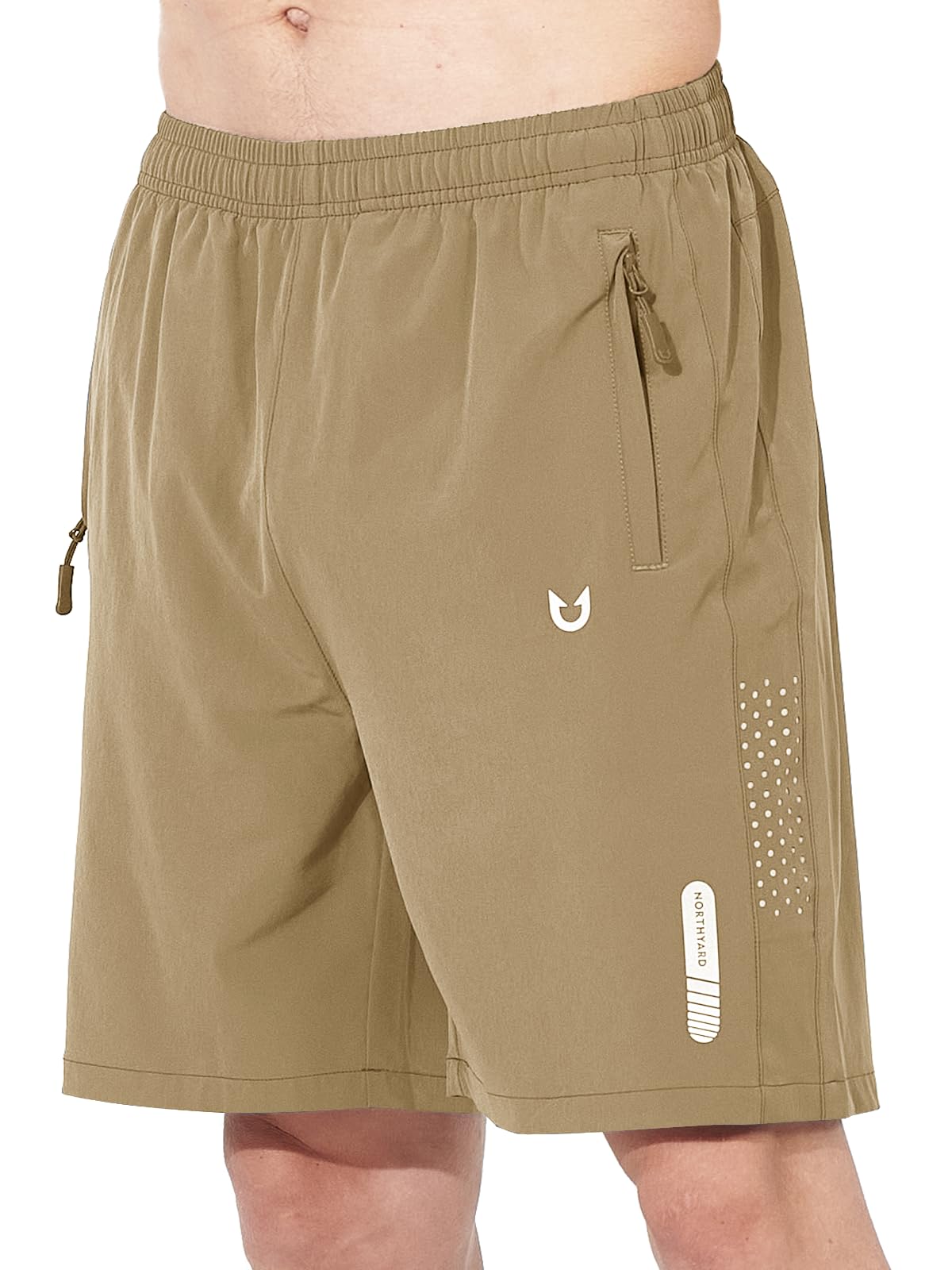 NORTHYARD Men's Athletic Running Shorts Gym Workout 7"/9"/5" Zipper Pockets Jansha Store
