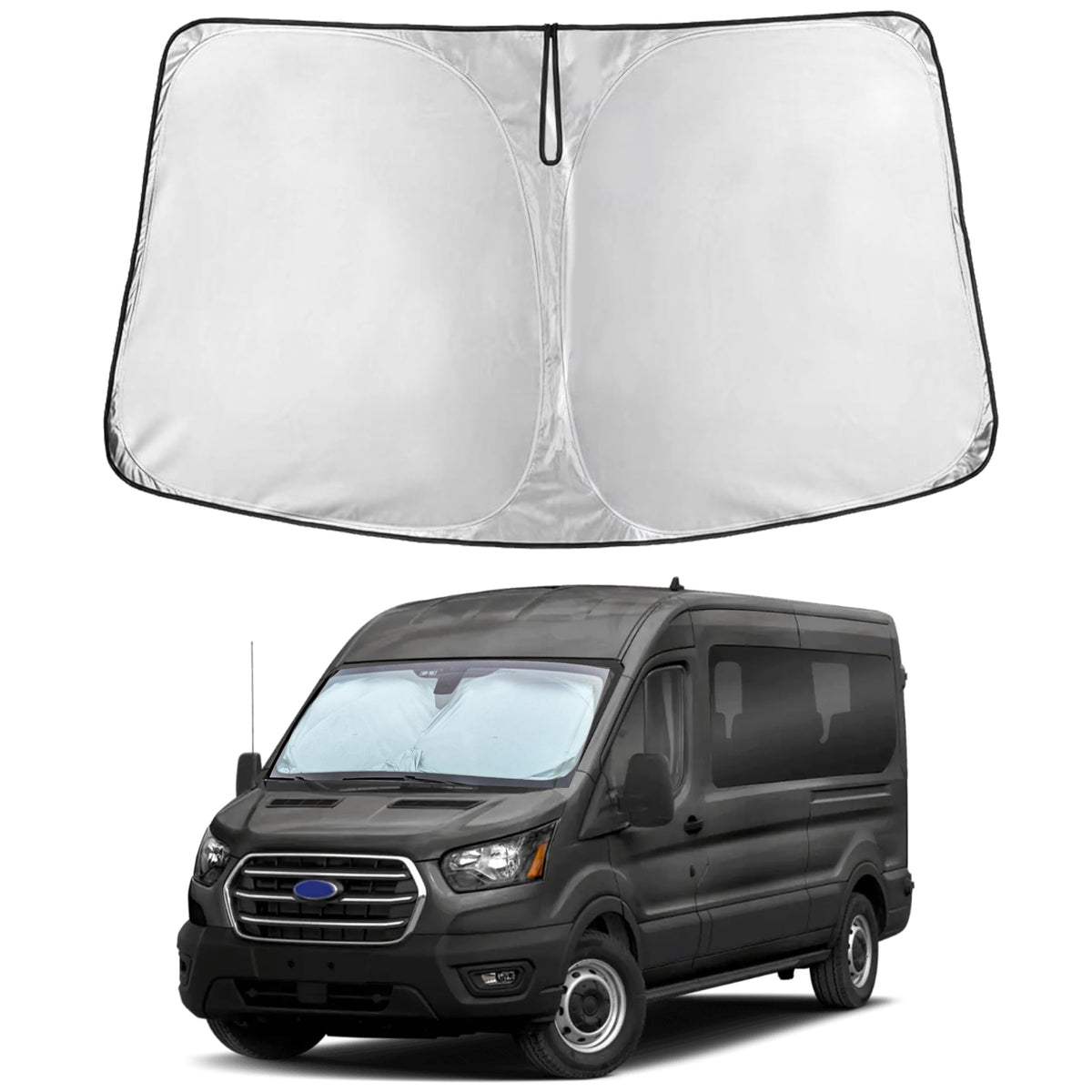 EcoNour Car Windshield Sun Shade, Front Window Sun Blocker for SUVs,Sedan Jansha Store