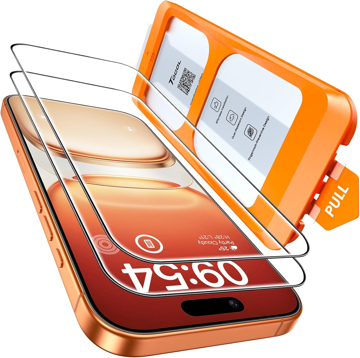 TOCOL for iPhone 17 Pro Max Screen Protector, Easy Installation Jansha Store
