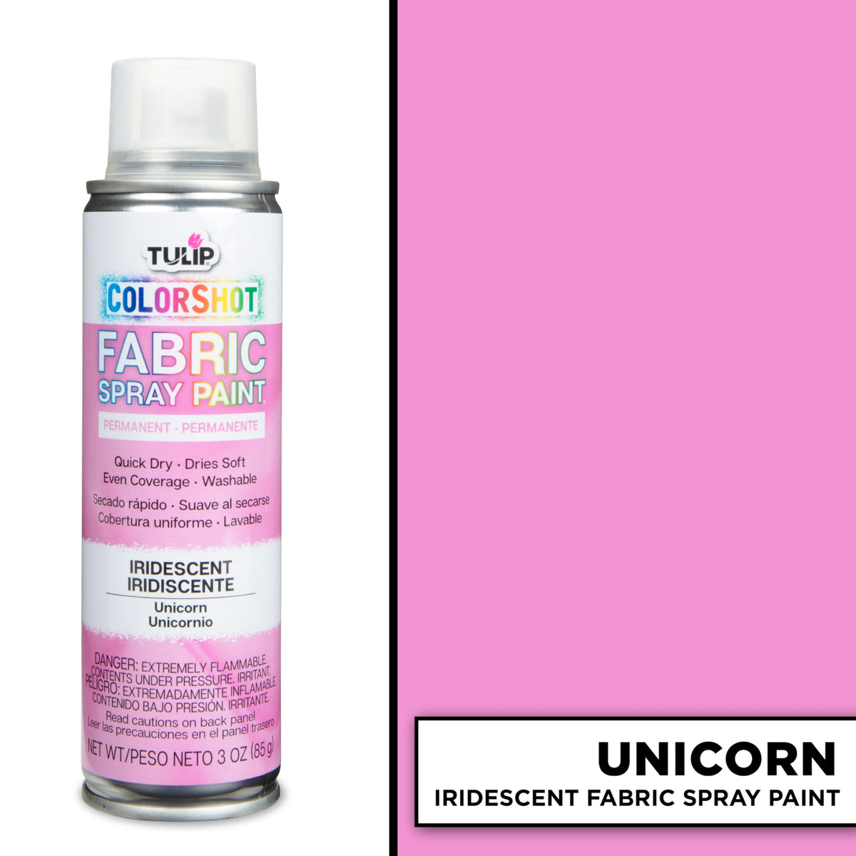 TULIP ColorShot Fabric Spray Paint, Black, 3 oz Jansha Store