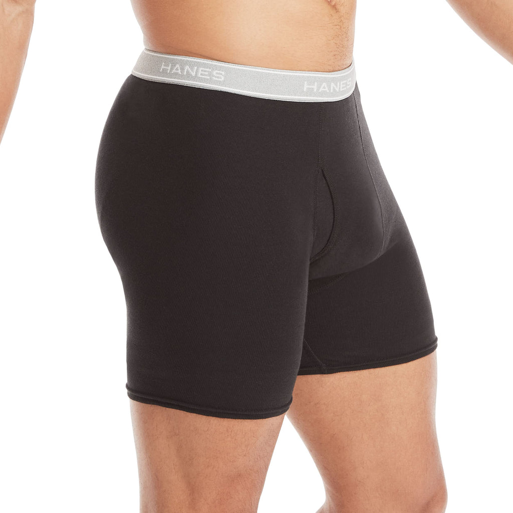 Hanes mens Underwear Boxer Briefs Pack, Cool & Breathable Cotton Moisture-wicking Underwear for Men, No Ride Up Jansha Store