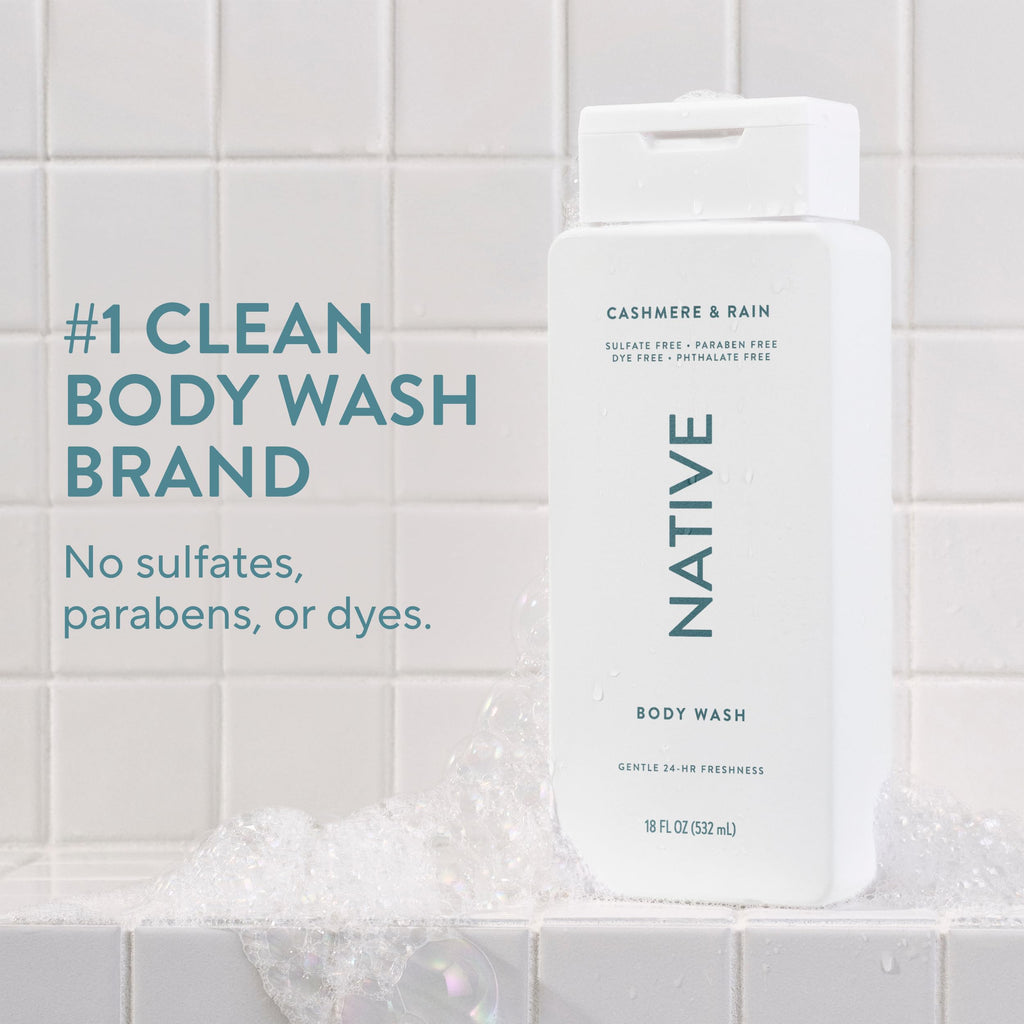 Native Clean Body Wash for Women & Men, Eucalyptus & Mint, 18 fl oz Jansha Store