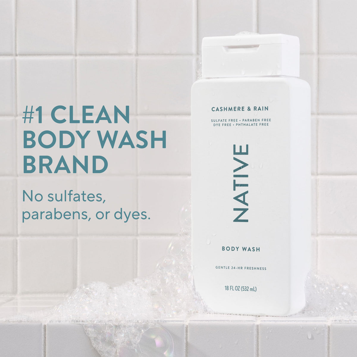 Native Clean Body Wash for Women & Men, Eucalyptus & Mint, 18 fl oz Jansha Store