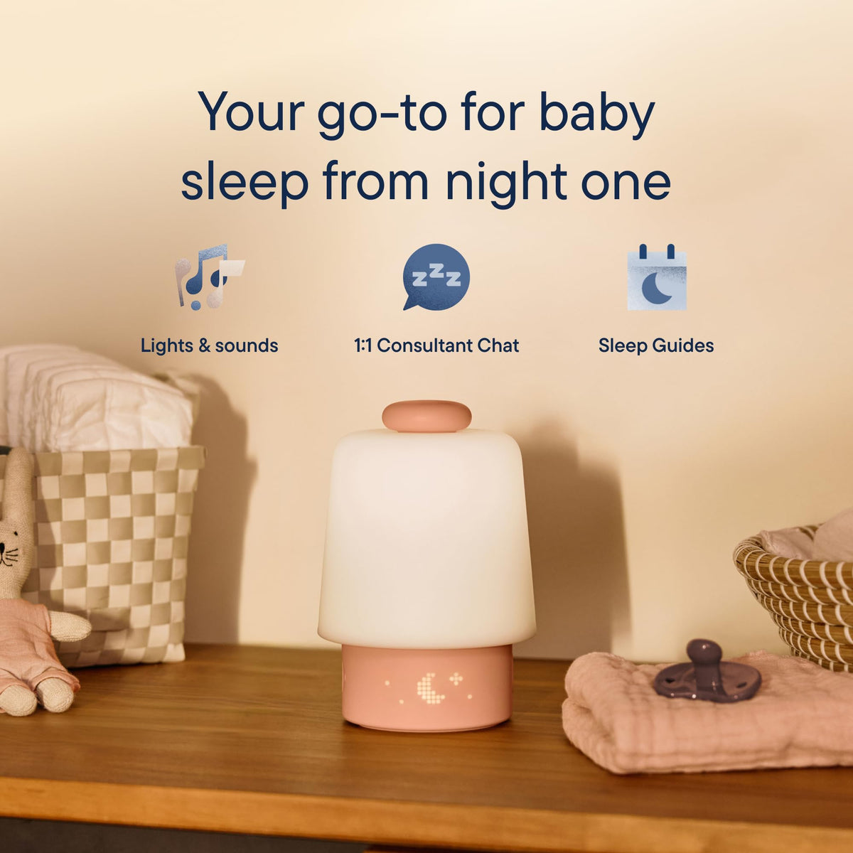 Hatch Baby Sound Machine & Night Light Routine Builder (Putty) Jansha Store
