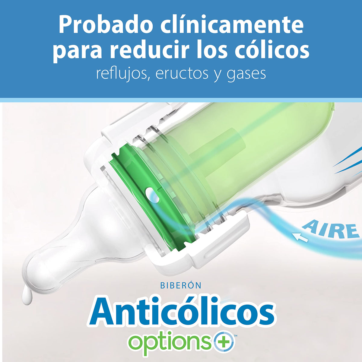 Dr. Brown's Anti-Colic Options+ Narrow Baby Bottle, Clear, 4 oz, 4-Pack Jansha Store