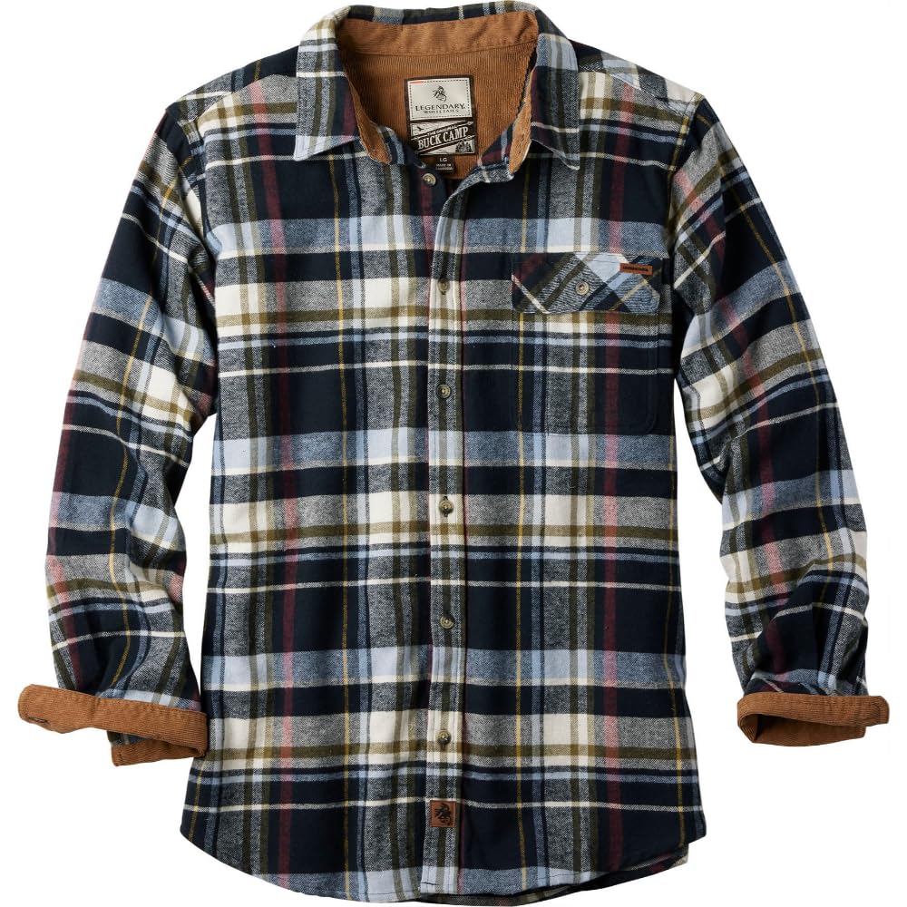 Legendary Whitetails Mens Flannel Long Sleeve Button Down 100% Cotton Shirt Jansha Store