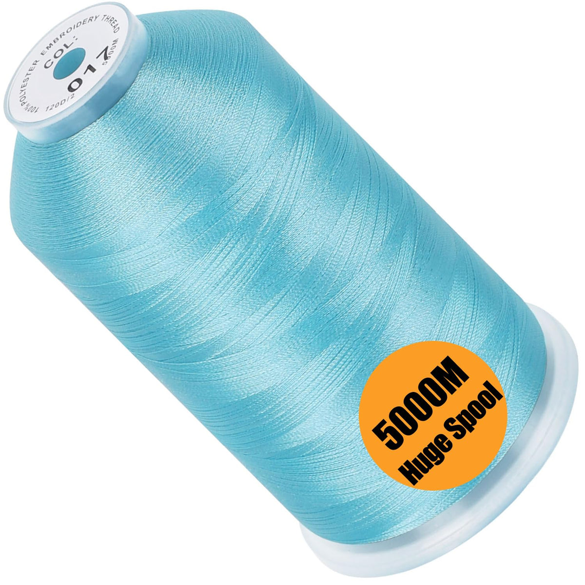 New brothread 5000M Huge Spool Embroidery Machine Thread - White Jansha Store