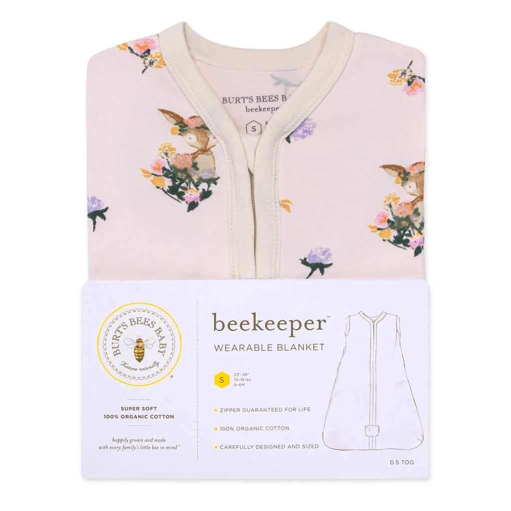 Burt's Bees Baby Infant Wearable Blanket, Organic Cotton Unisex Beekeeper - Light Weight 0.5 TOG or Medium Weight 1.5 TOG Jansha Store