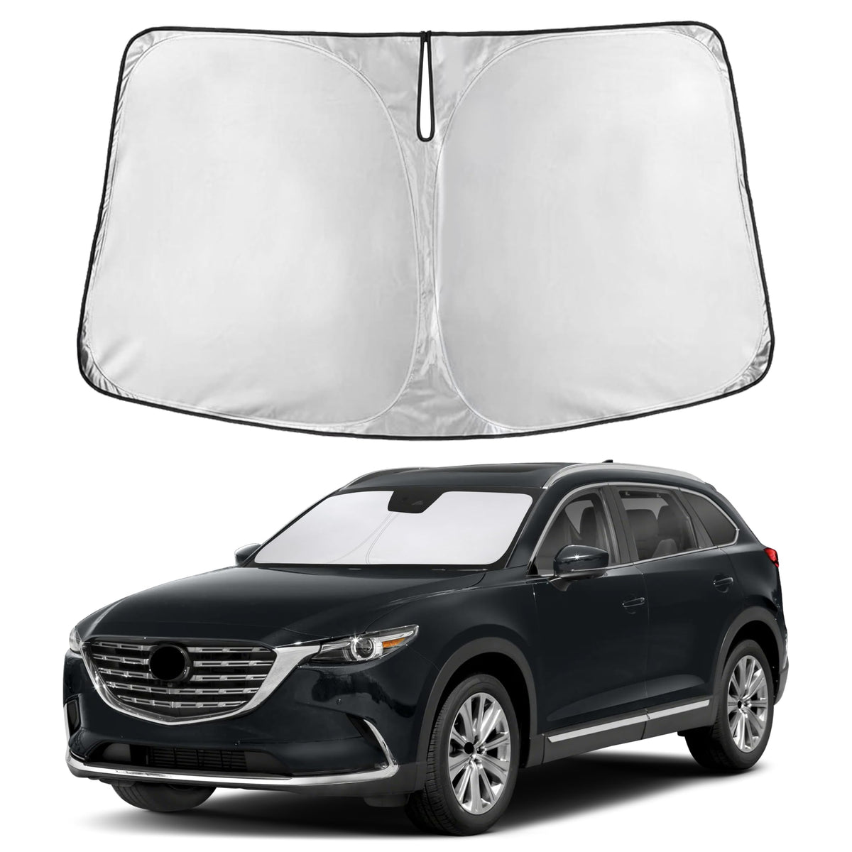 EcoNour Car Windshield Sun Shade, Front Window Sun Blocker for SUVs,Sedan Jansha Store
