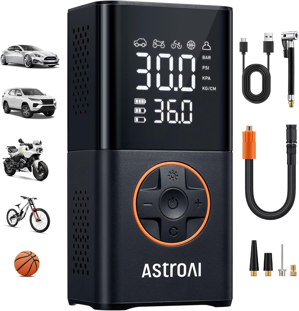 AstroAI L7 Tire Inflator Portable Air Compressor,150 PSI Cordless Bike Pump Jansha Store