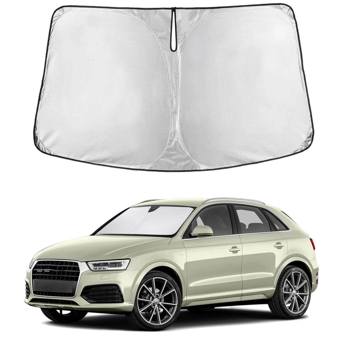 EcoNour Car Windshield Sun Shade, Front Window Sun Blocker for SUVs,Sedan Jansha Store