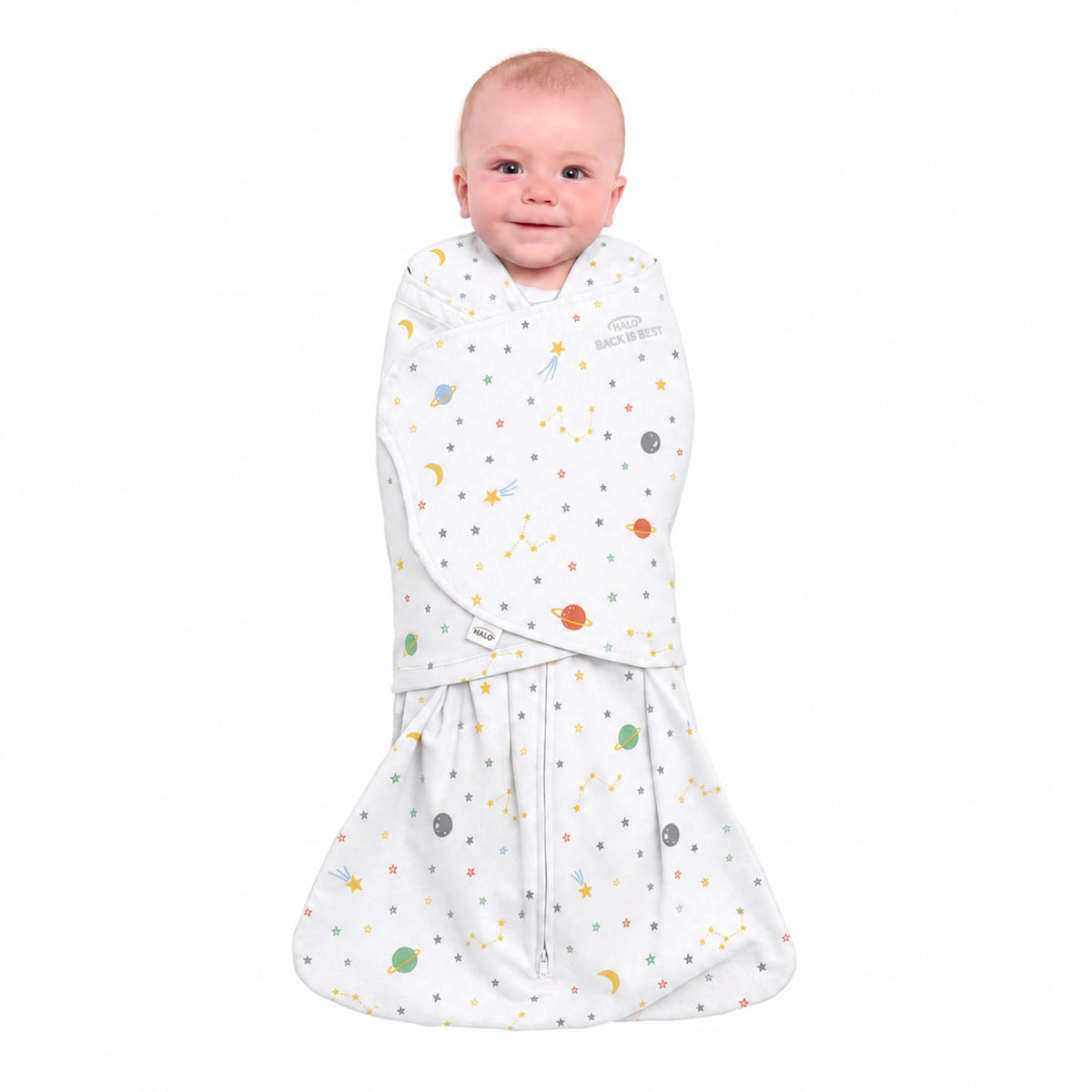 HALO SleepSack Swaddle | Cotton | 1.5 TOG | 6-12 lbs |Floral Stripe Jansha Store