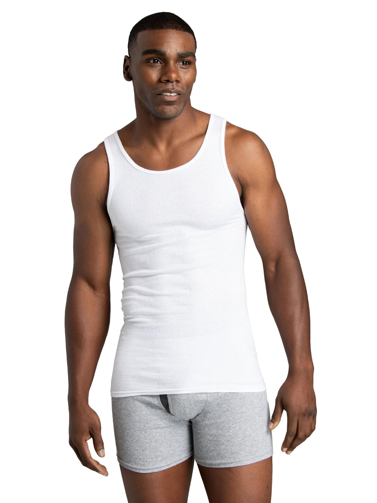 Fruit of the Loom Men's Sleeveless Tag Free Moisture Wicking Tank A-Shirt Jansha Store