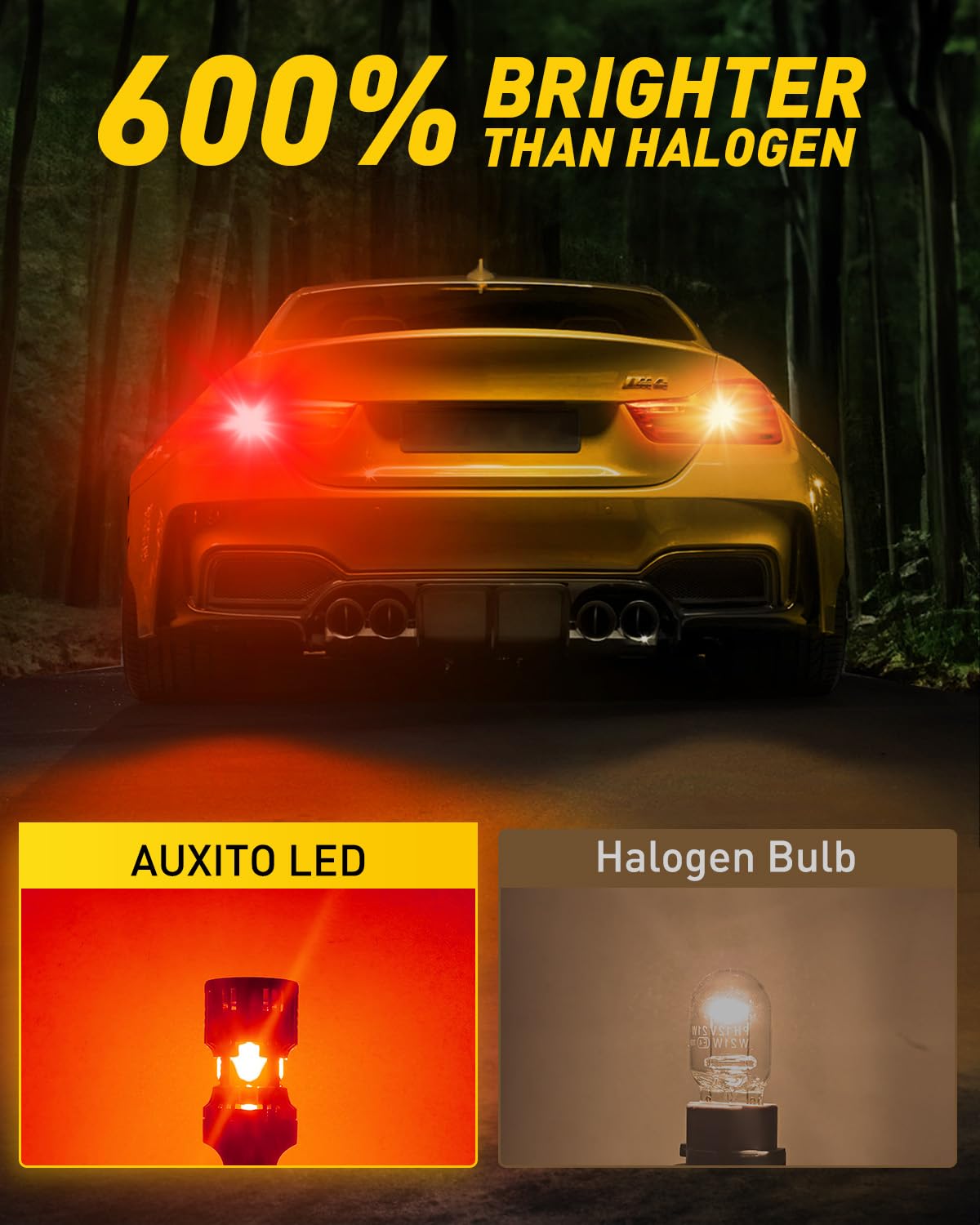 AUXITO 912 921 LED Bulb for Backup Light Reverse Lights High Power 2835 15-SMD Chipsets Error Free T15 906 922 W16W Bulbs, 6000K White, Automotive Light Bulbs (Upgraded, Pack of 2) Jansha Store