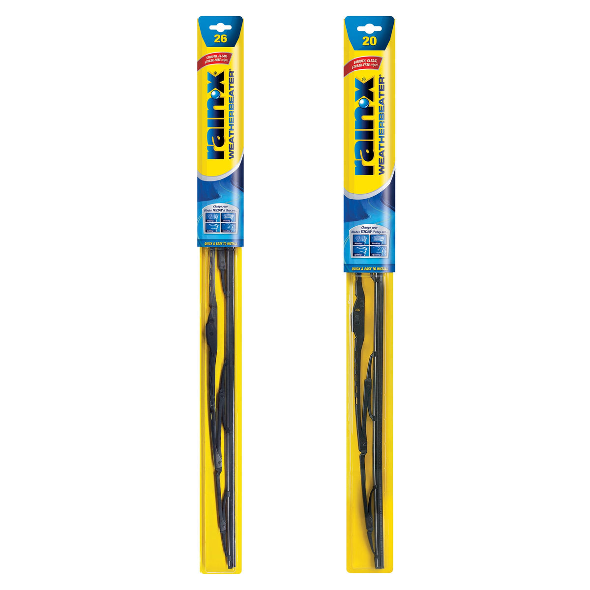 Rain-X 820149 WeatherBeater Wiper Blades, 22" Windshield Wipers (Pack of 2), Automotive Replacement Windshield Wiper Blades That Meet Or Exceed OEM Quality And Durability Jansha Store