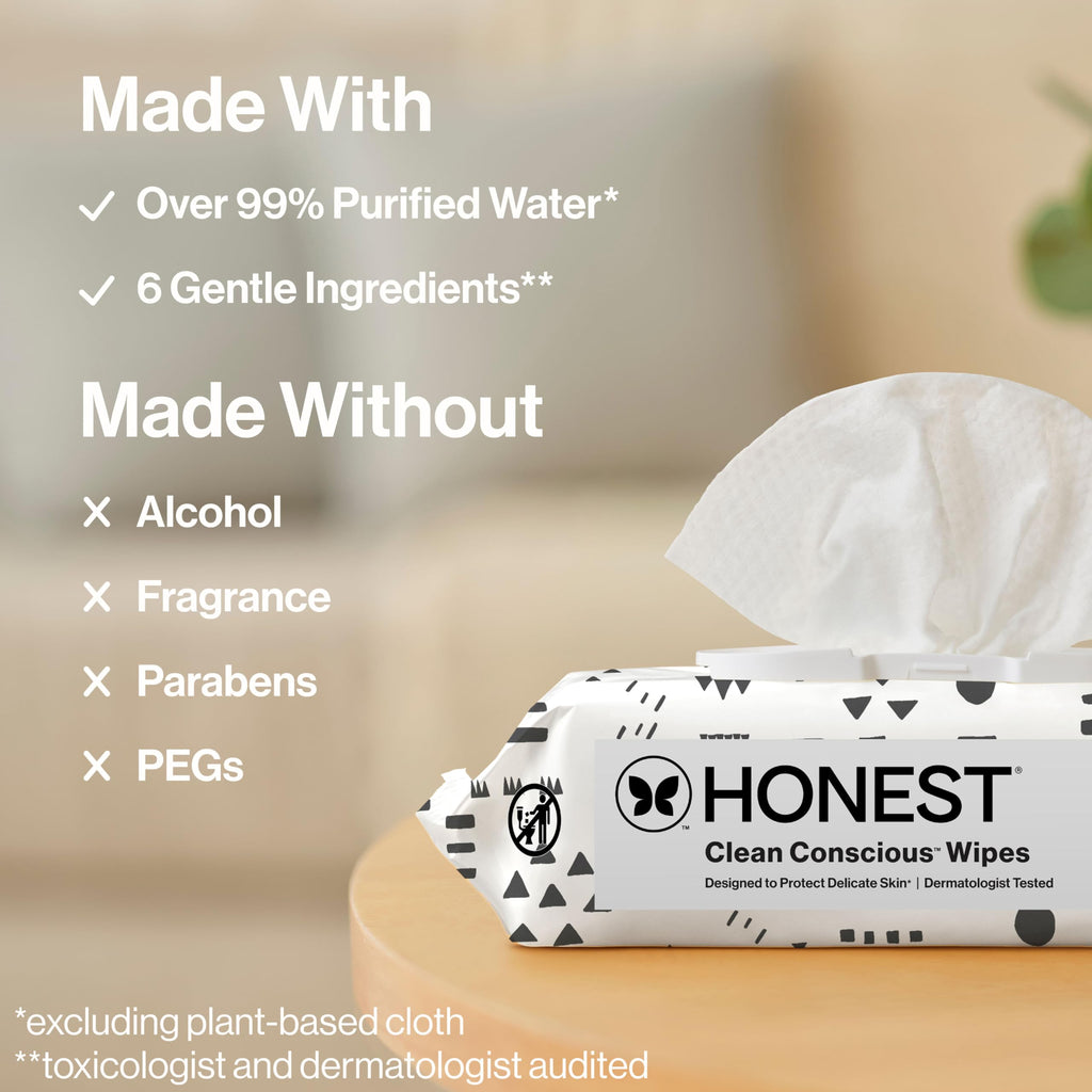 The Honest Company Multi-Use Baby Wipes, Pattern Play, 720 Count Jansha Store