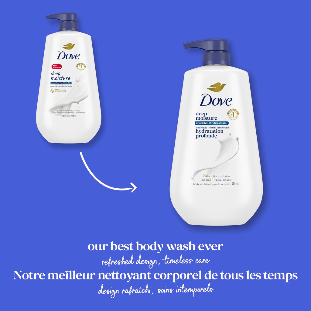 Dove Deep Moisture Body Wash, 30.6 oz Pump, Sulfate Free Jansha Store