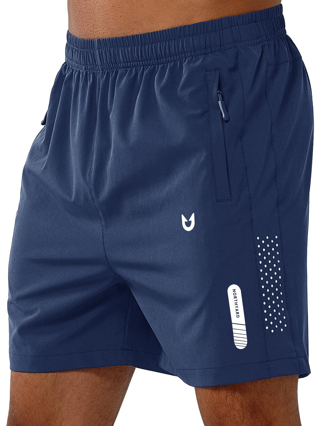 NORTHYARD Men's Athletic Running Shorts Gym Workout 7"/9"/5" Zipper Pockets Jansha Store