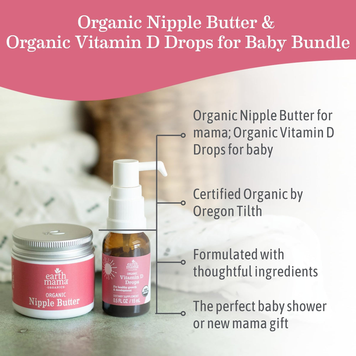 Earth Mama Organic Nipple Butter, Lanolin-Free Breastfeeding Cream, 2 fl oz Jansha Store