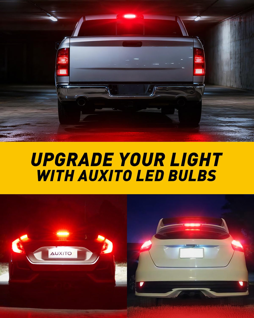AUXITO 912 921 LED Bulb for Backup Light Reverse Lights High Power 2835 15-SMD Chipsets Error Free T15 906 922 W16W Bulbs, 6000K White, Automotive Light Bulbs (Upgraded, Pack of 2) Jansha Store