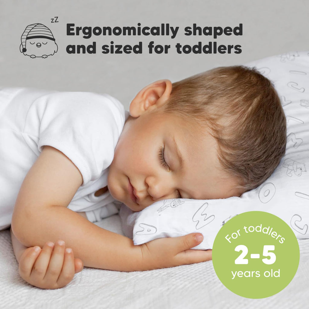 Toddler Pillow with Pillowcase, 13x18 My Little Dreamy Pillow (Flora Vale) Jansha Store