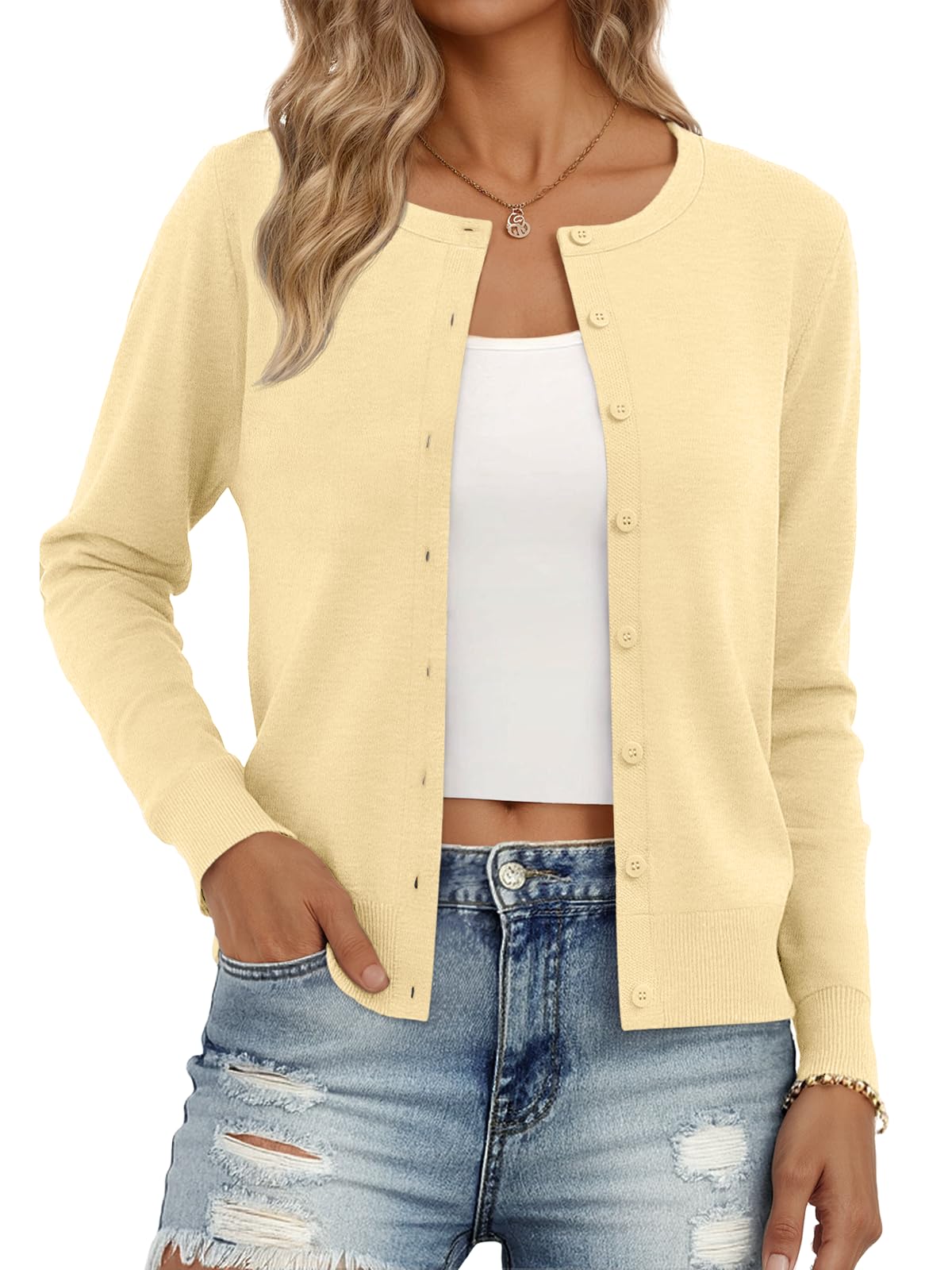 Trendy Queen Women's Lightweight Knit Cardigan Jansha Store