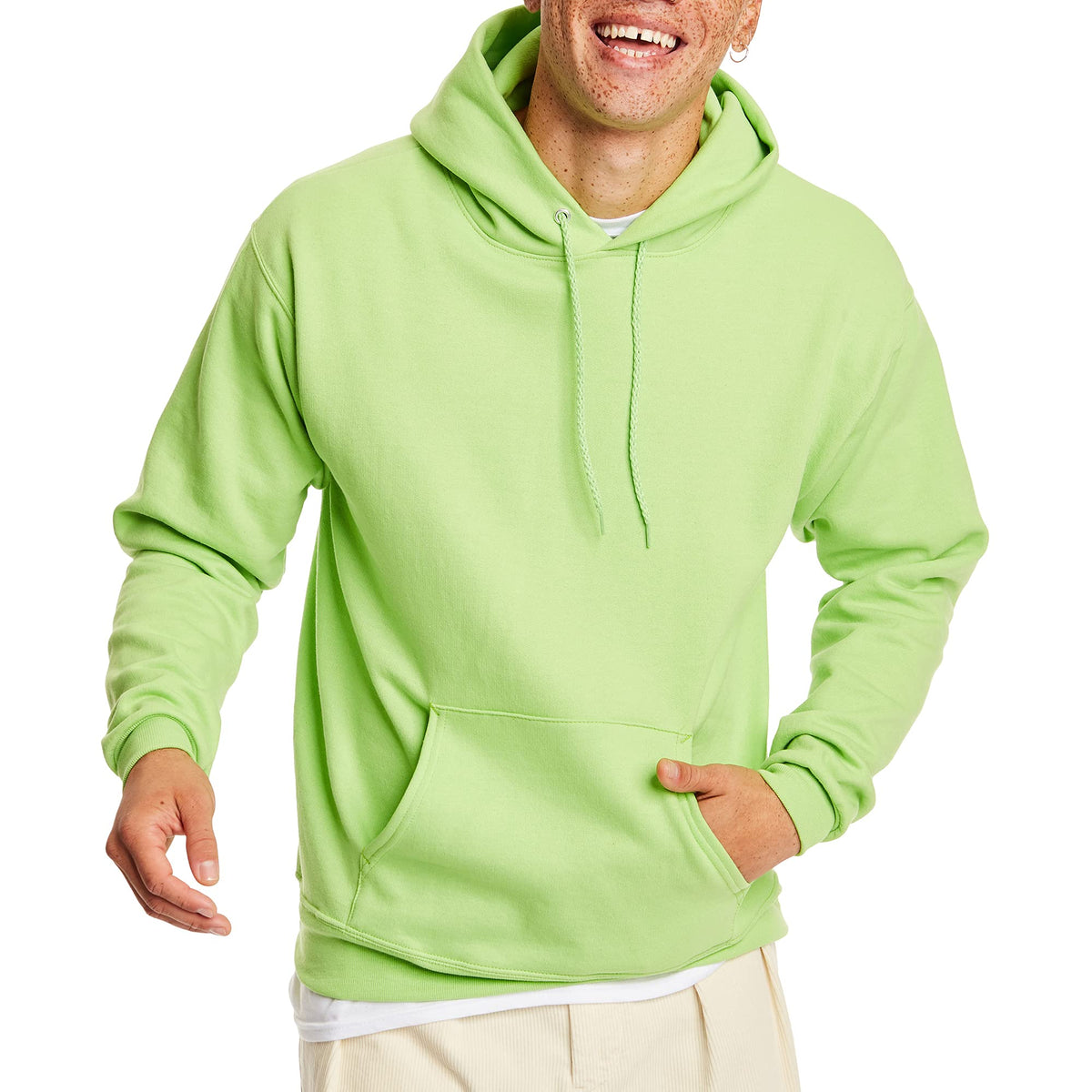 Hanes Men's Hoodie - EcoSmart Fleece Hooded Sweatshirt for Men & Women - Midweight Fleece - Big & Tall Available Jansha Store