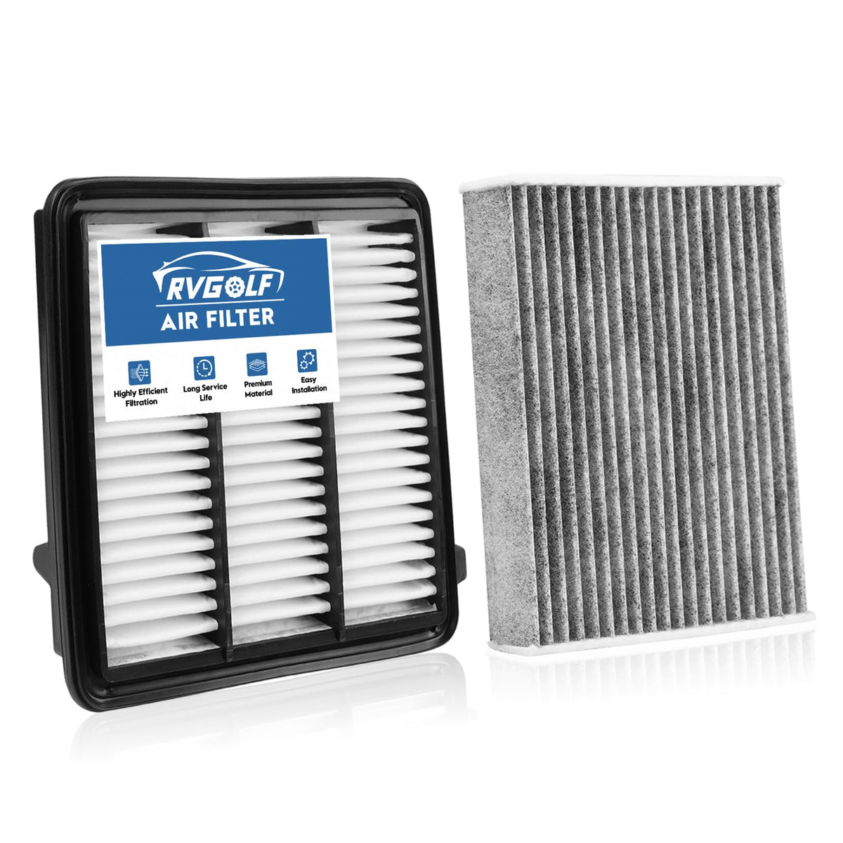 Not for Hybrid, Engine+Cabin Air Filter Fit 2015-2019 Sonata 2.4L (Gas) Jansha Store