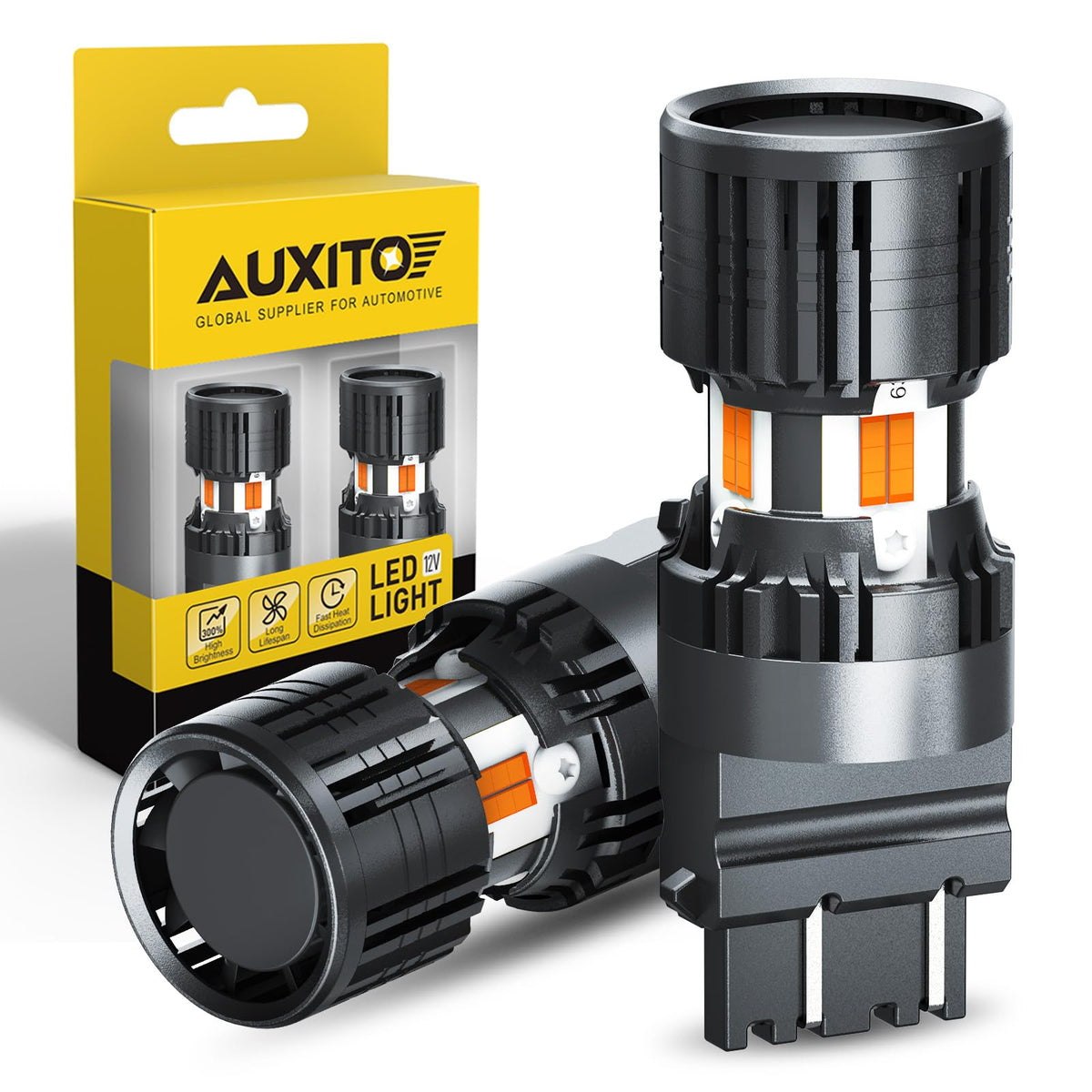 AUXITO 912 921 LED Bulb for Backup Light Reverse Lights High Power 2835 15-SMD Chipsets Error Free T15 906 922 W16W Bulbs, 6000K White, Automotive Light Bulbs (Upgraded, Pack of 2) Jansha Store
