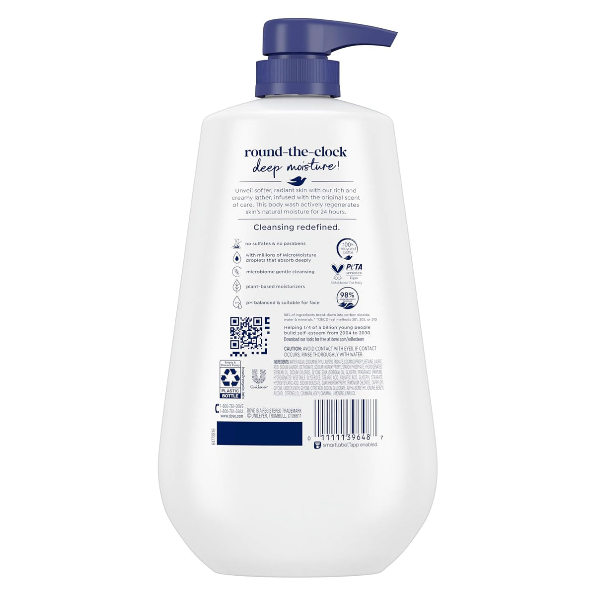 Dove Deep Moisture Body Wash, 30.6 oz Pump, Sulfate Free Jansha Store