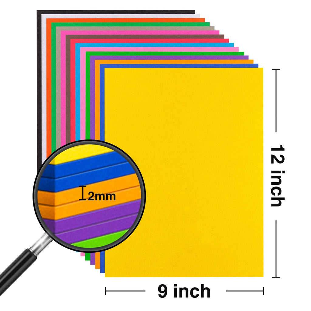 3-Pack 2mm Thick Black Eva Foam Cosplay Sheets roll, 13.5" x 49" Premium eva Craft Foam for Cosplay Costume by MEARCOOH Jansha Store